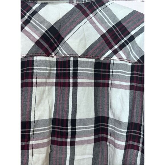INC International Concepts Women  Plaid Long Sleeve Button-Up Shirt XXL - Picture 6 of 7